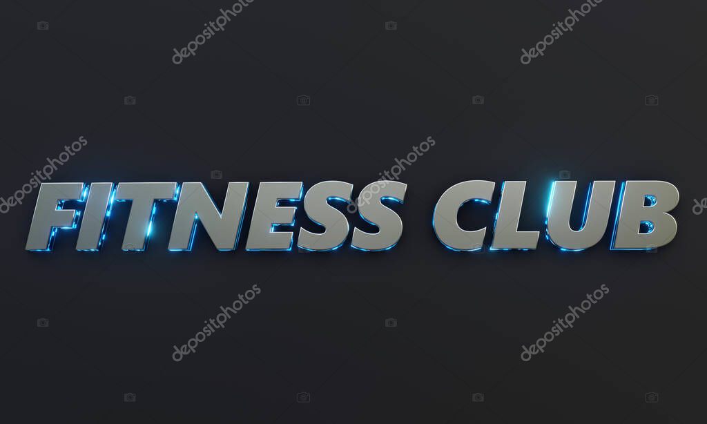 Palestra con schermo LED che mostra informazioni sui corsi